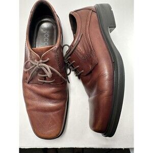 MEN'S ECCO BERLIN PLAIN TOE TIE RUST LEATHER (49754)  Size 13